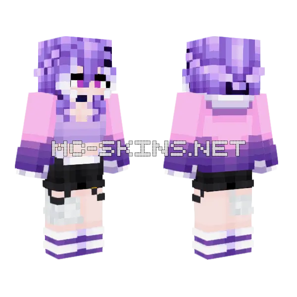 Angeline Venda Minecraft skin, front and back
