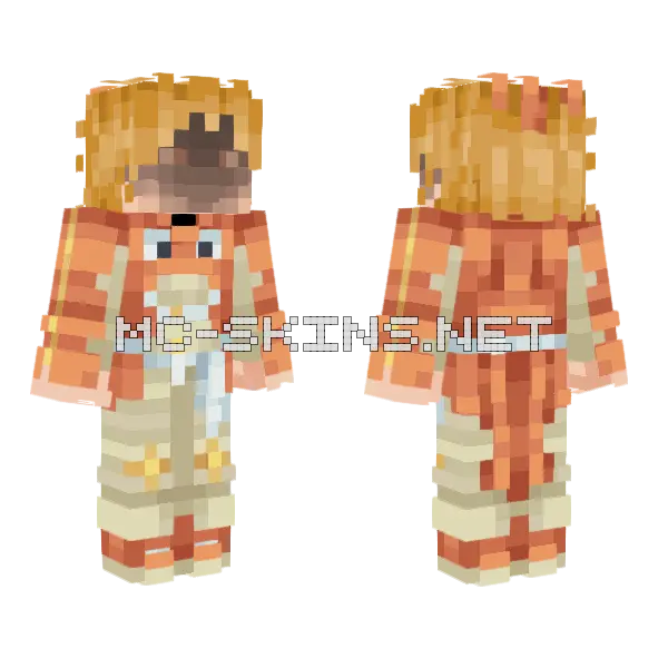 Angry Dio Corphish Onesie Minecraft skin, front and back