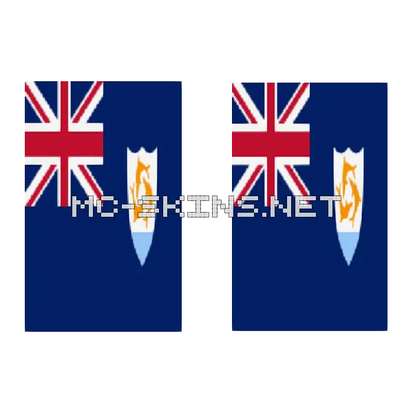 Anguilla Flag cape, outside and lining