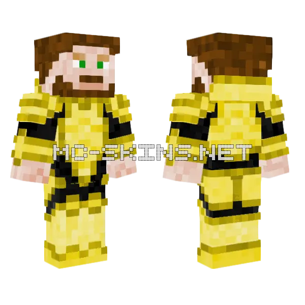 Angus Mcsix Minecraft skin, front and back