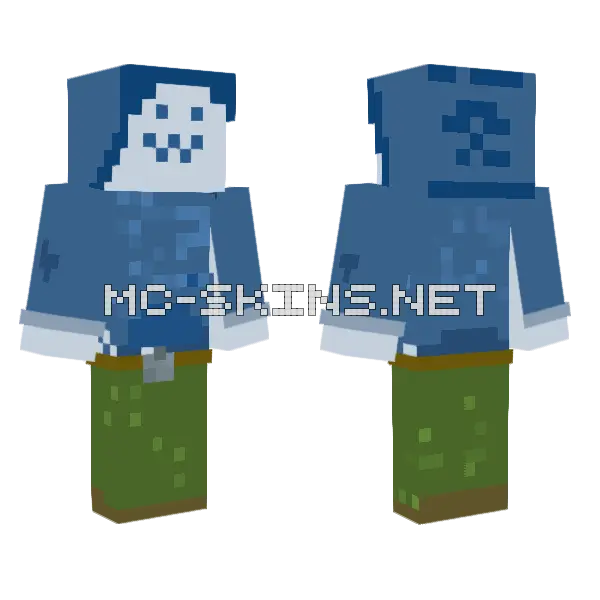 Angy Dood Minecraft skin, front and back