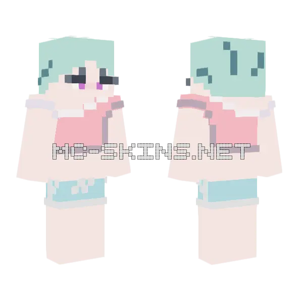 Anime Sprint Minecraft skin, front and back