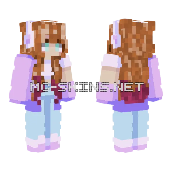 Anna 3 Minecraft skin, front and back