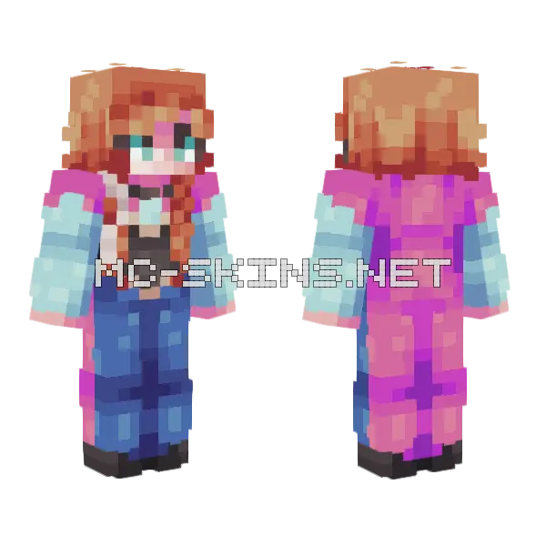 Anna Minecraft skin, front and back