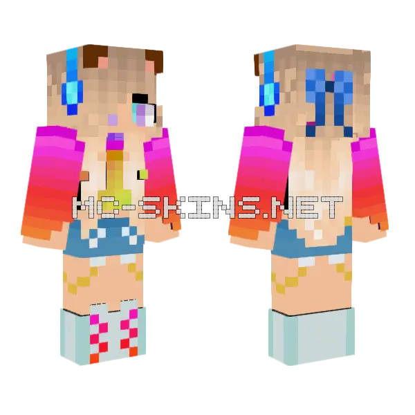 Anna Anna Nanas Minecraft skin, front and back