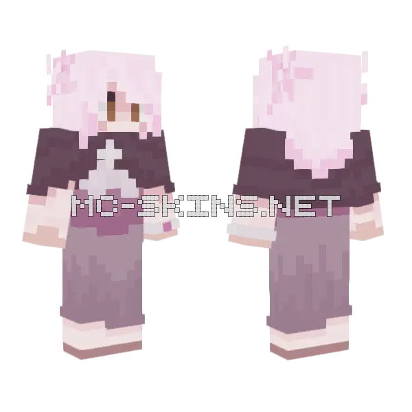Anna Medieval Minecraft skin, front and back