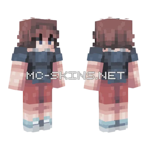 Anna Sasaki Minecraft skin, front and back