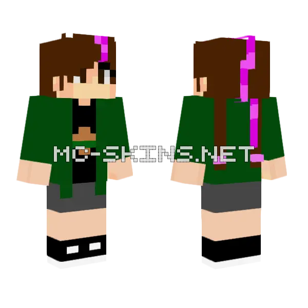 Anna Skin Minecraft skin, front and back