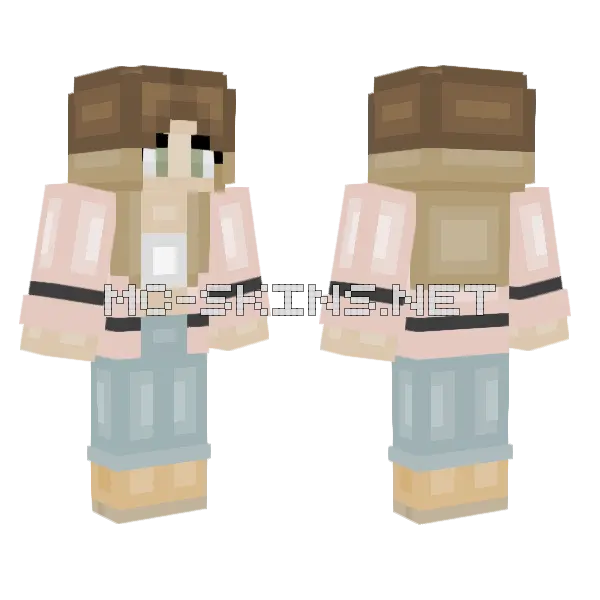 Annabelle Wong Minecraft skin, front and back