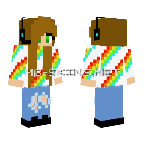 Annabeths Skin Minecraft skin, front and back