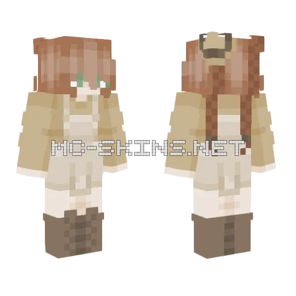 Anne Of Green Gables Minecraft skin, front and back