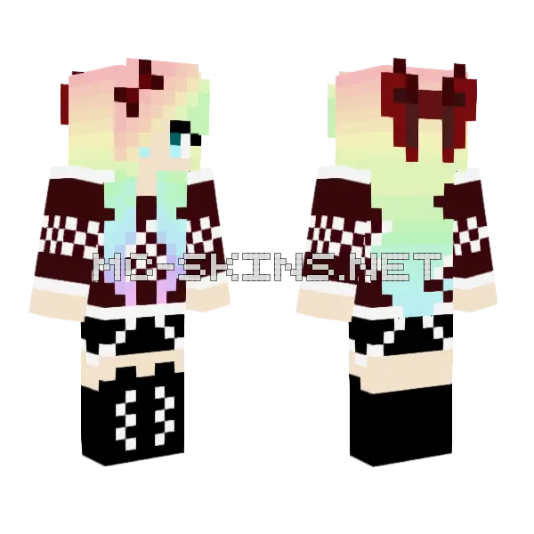 Annie Minecraft skin, front and back