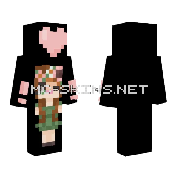 Announcement Minecraft skin, front and back