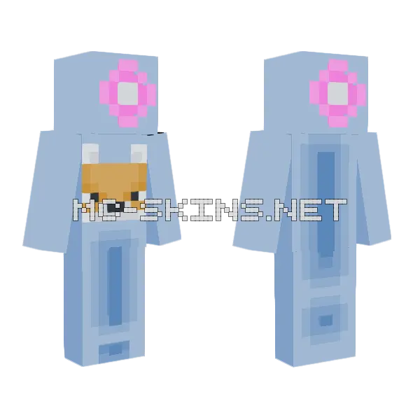 Announcement 3 Minecraft skin, front and back