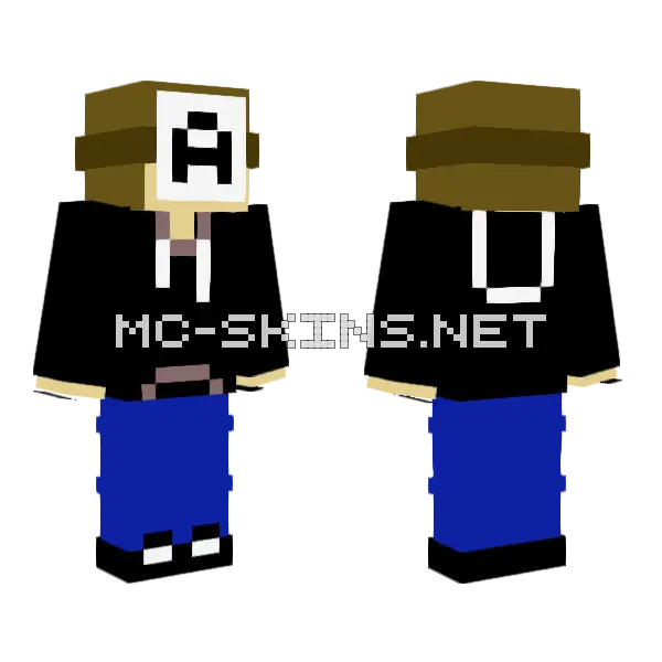 Anon Minecraft skin, front and back