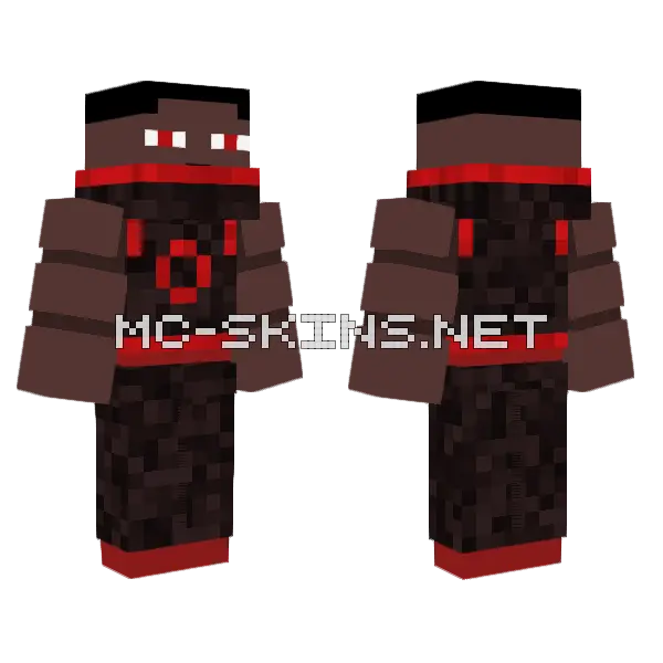 Another OC Ninja Minecraft skin, front and back