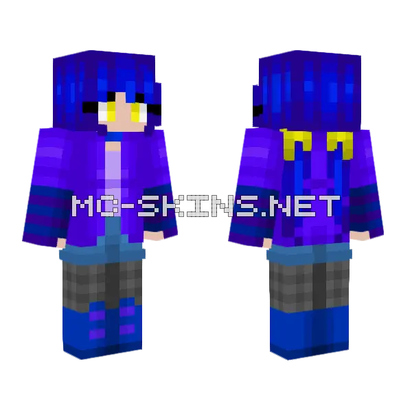 Another Starry Sky Minecraft skin, front and back