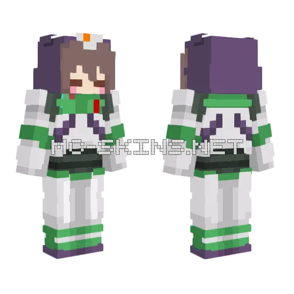 Ansichan Buzz Lightyear Minecraft skin, front and back