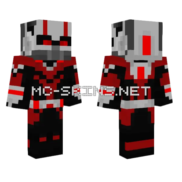 Ant-Man MCU Minecraft skin, front and back