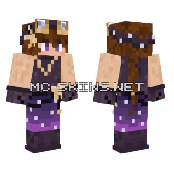 Antares Beacon of the Stars Minecraft skin, front and back