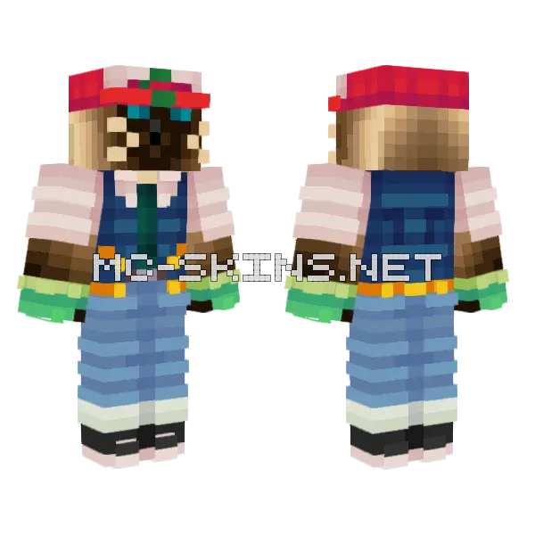 Antfrost Minecraft skin, front and back