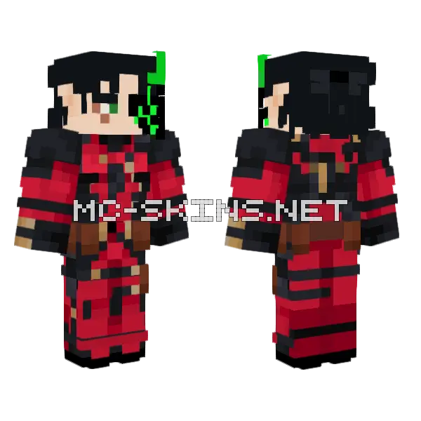 Anthonygr Deadpool Minecraft skin, front and back