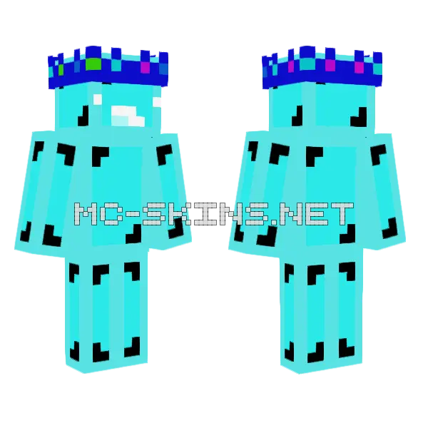 Anti Skeppy Invert Minecraft skin, front and back