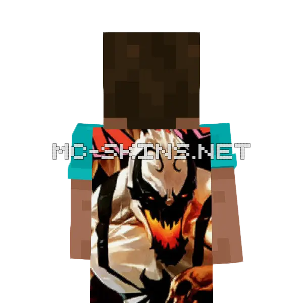 Anti-Venom cape, outside and lining