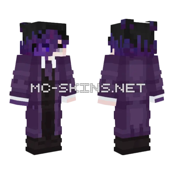 Anticknight Minecraft skin, front and back