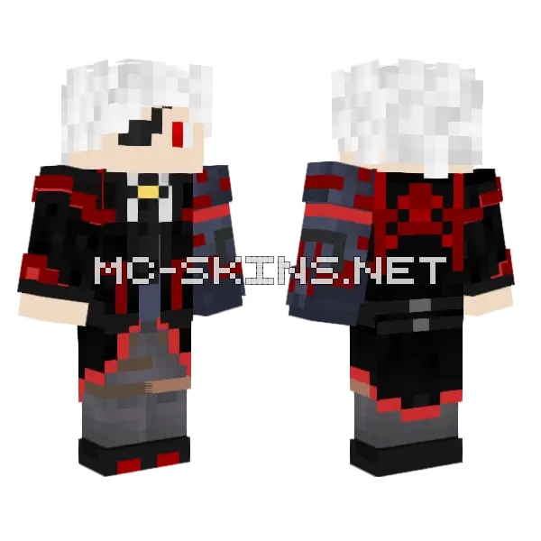 Anubis Suit Minecraft skin, front and back