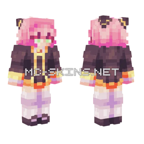 Anya Forger Skin Minecraft skin, front and back