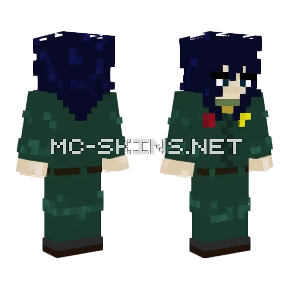 Anya From Mounth Washing Minecraft skin, front and back