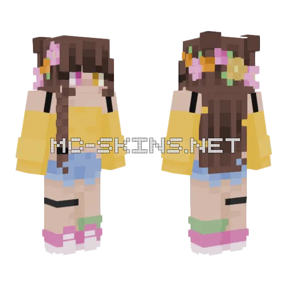 Anya Not My Character Minecraft skin, front and back