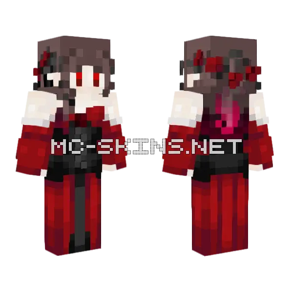 Anya Vampire 1 Minecraft skin, front and back