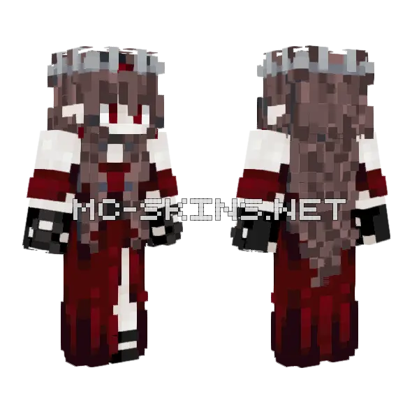 Anya Vampire 2 Minecraft skin, front and back