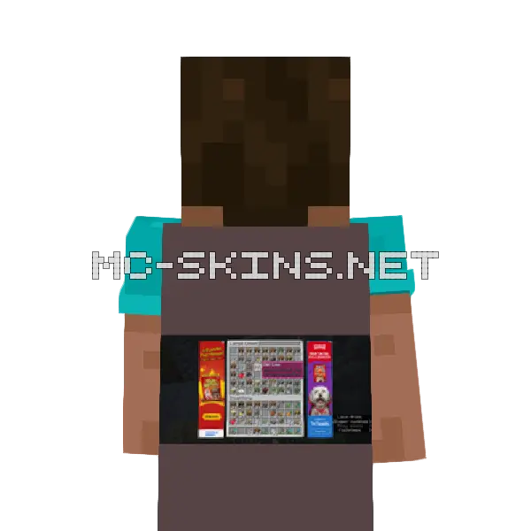 anyone else’s chests just look like this? i Minecraft cape worn on a player