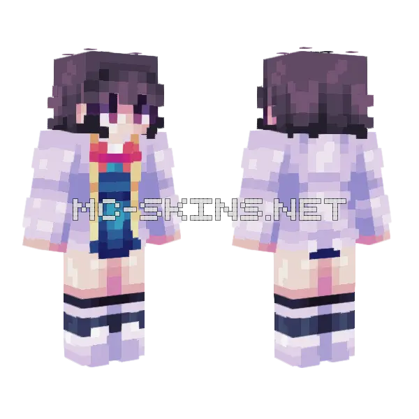 Aoi Aioi Minecraft skin, front and back