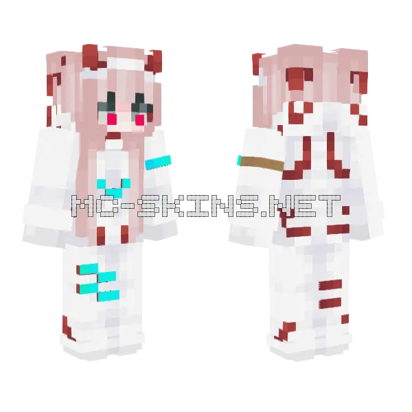Aoi Girl Minecraft skin, front and back