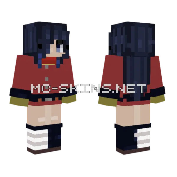 Aoi Ianna Minecraft skin, front and back