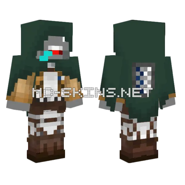 Aot Fazedharpy Minecraft skin, front and back
