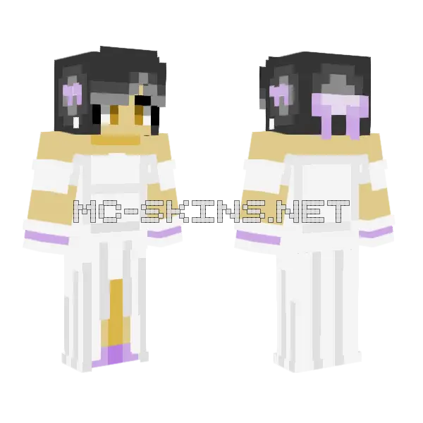 Aphmau Girl Minecraft skin, front and back