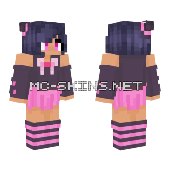 Aphmau Halloween Witch Minecraft skin, front and back