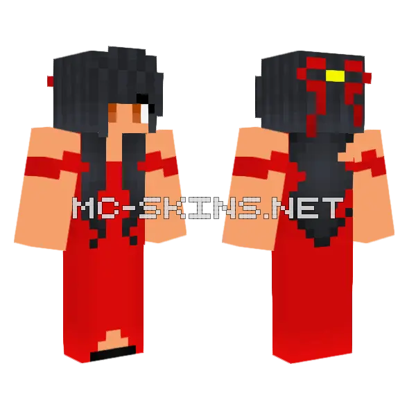 Aphmau Juliet Minecraft skin, front and back