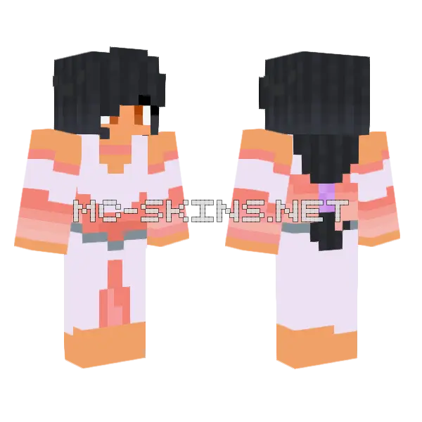Aphmau Mermaid Tales Minecraft skin, front and back