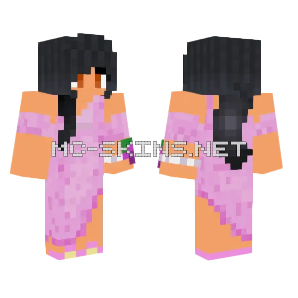 Aphmau PDH Prom Minecraft skin, front and back
