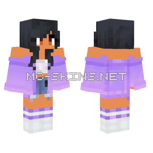 Aphmau Skin Minecraft skin, front and back