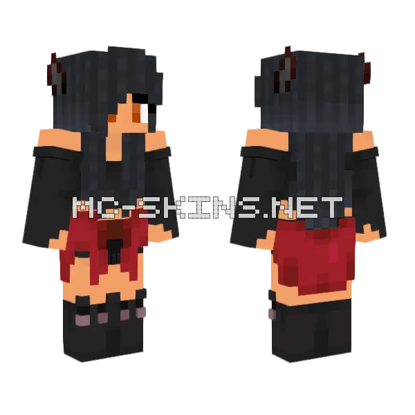 Aphmau Skin Minecraft skin, front and back