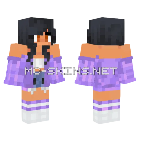 Aphmau Skin Minecraft skin, front and back