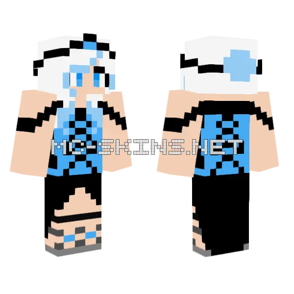 Aphmau Twin Sister Lord Minecraft skin, front and back