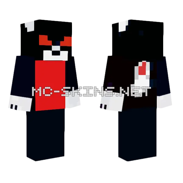 Aphmau Ultima Wearwolf Minecraft skin, front and back